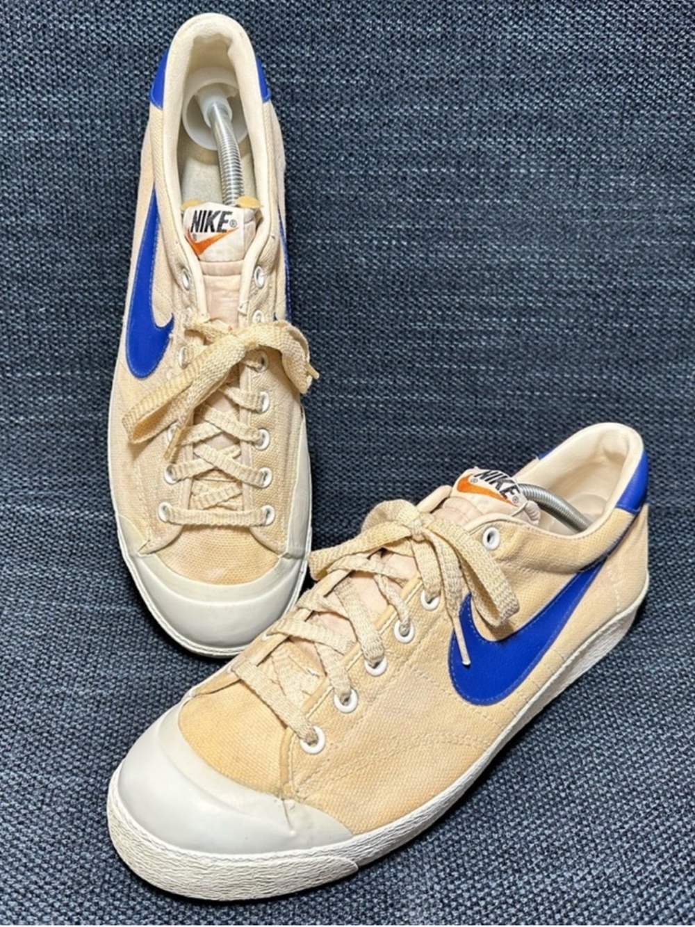 VINTAGE 80s Nike 1400 3 Pointer Lo Blazer W/RB - US 10.5